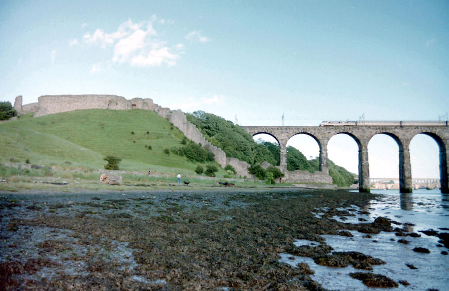 Castle and Bridge from the Tweed Shore, Berwick-upon-Tweed, Northumberland