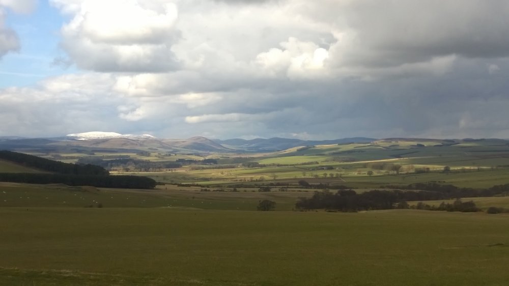 Dramatic Snow Topped Mountains in Northumberland National Park