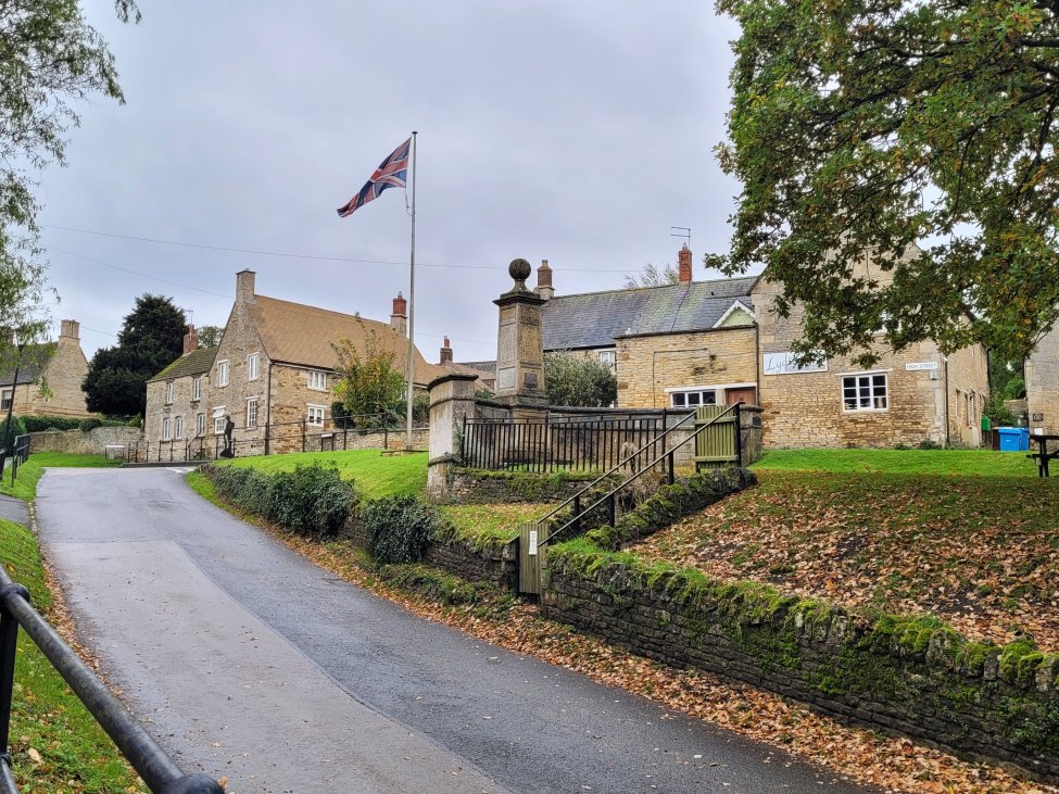 War Memorial and Village Green, Gretton, Northamptonshire
