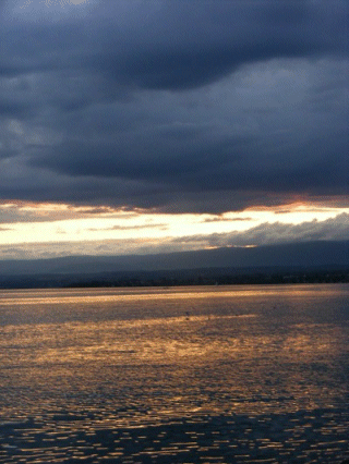 Sunset over Lake Geneva, Swtizerland
