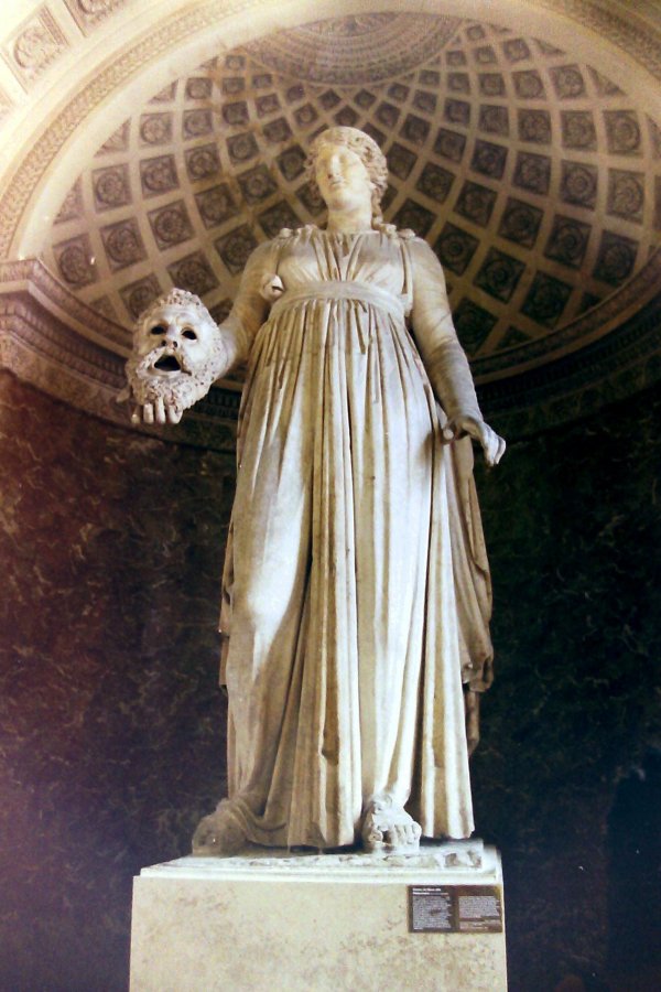 Statue of Melpomene, The Louvre, Paris, France