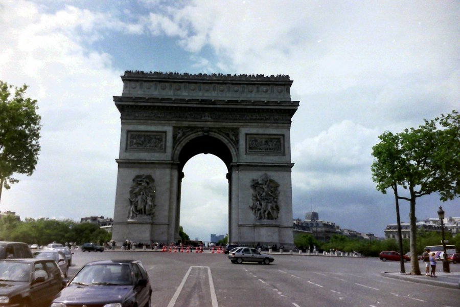 Another view of the Arc de Triomphe, Paris, France