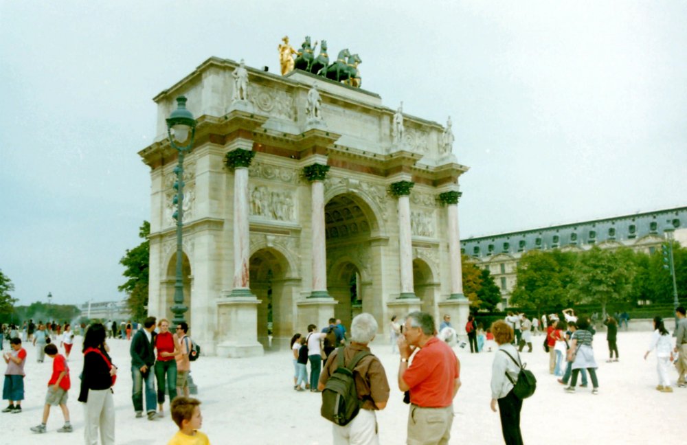 The OTHER Arc de Triomphe (du Carrousel), Paris, France