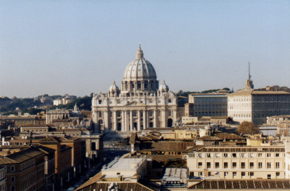 St. Peter's from the Castel St. Angelo, Rome, Italy