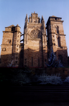 Another view of the Cathedral, Rodez, Aveyron, France