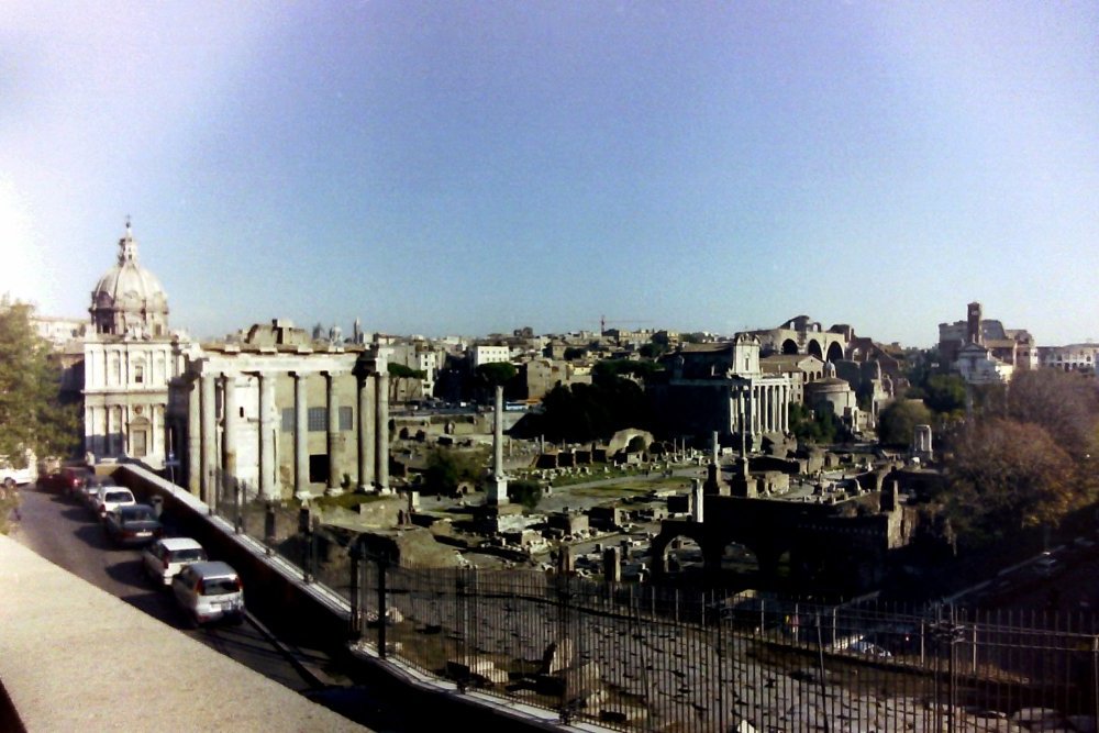 Another view over the Forum in Rome, Italy