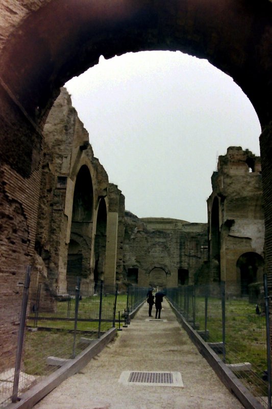 The Baths of Caracalla in Rome, Italy