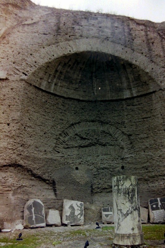 Grand Arch at the Baths of Caracalla, Rome, Italy