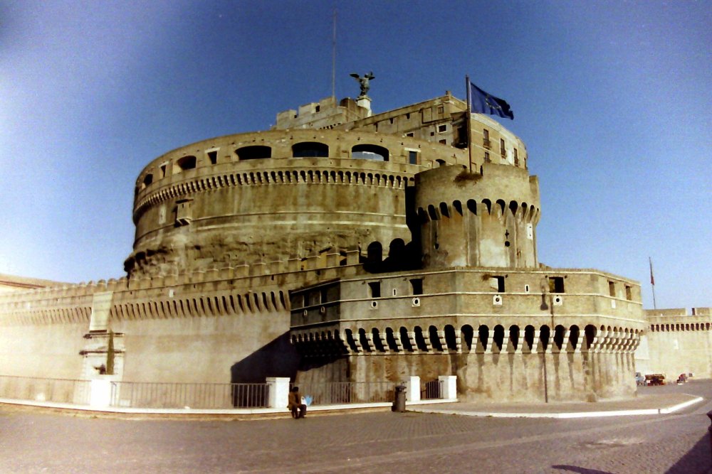 Another view of Rome's Castel St. Angelo, Italy