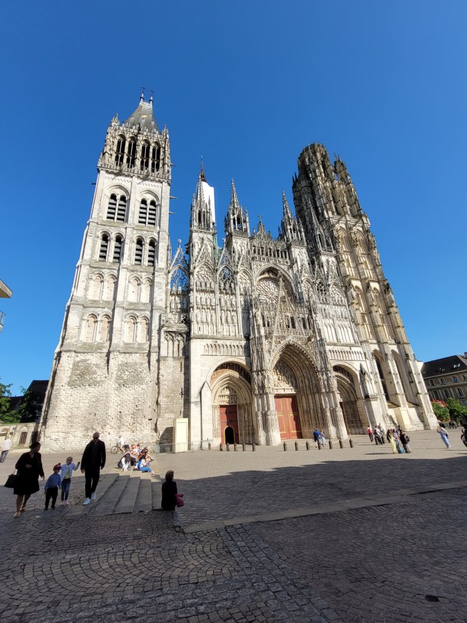 Chilling by the Cathedral, Rouen, Normandy, France