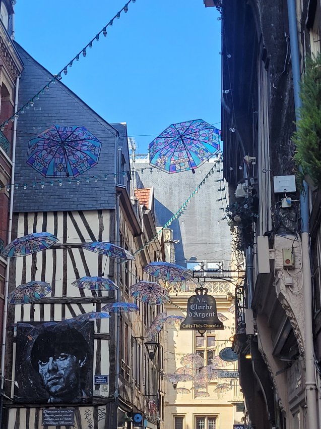 Another view of Rue Massacre, Rouen, Normandy, France