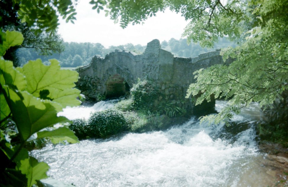 Decorative Bridge in the grounds of Dunster Castle, Somerset