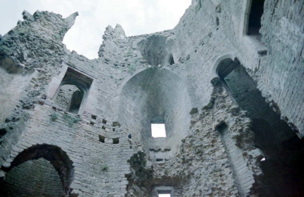 Interior of Nunney Castle, Somerset