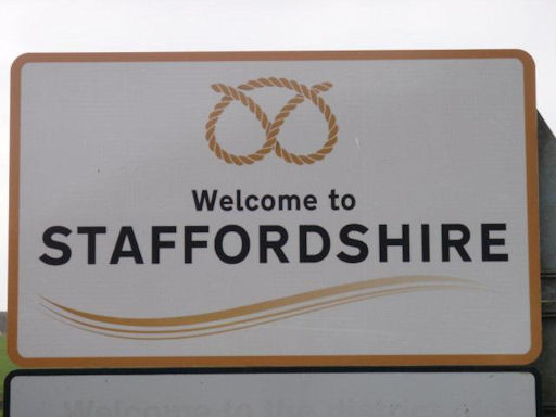 Staffordshire Road Sign