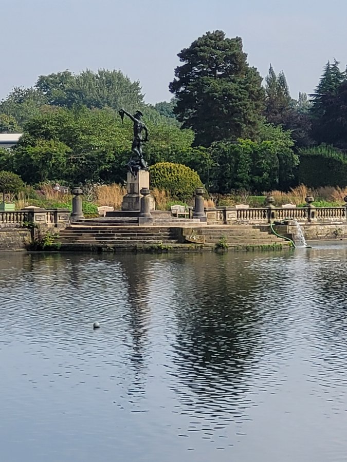 Perseus reflected in the Lake, Trentham Gardens, Staffordshire