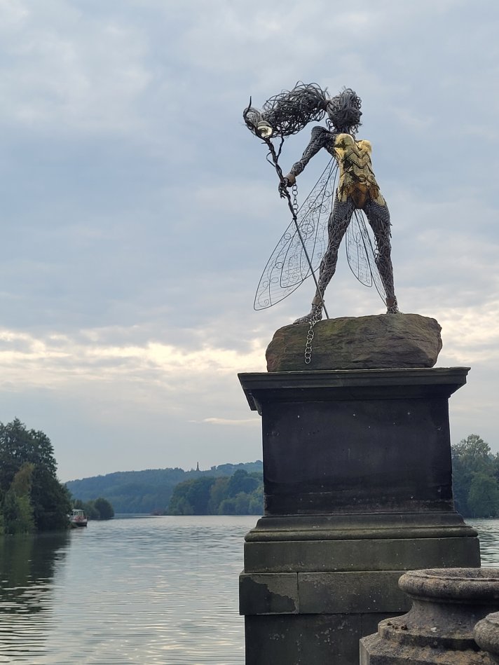 Another view of Zwara guarding Trentham Gardens, Staffordshire