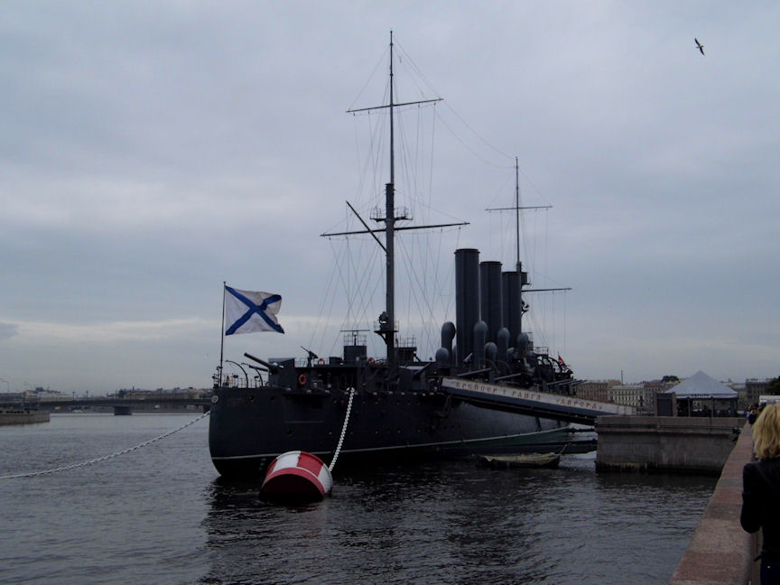 The Cruiser Aurora, St. Petersburg, Russia