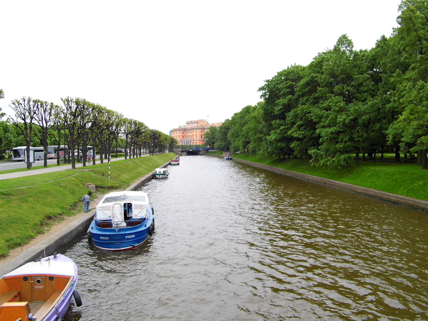 Looking towards the Mikhailovsky Castle, St. Petersburg, Russia