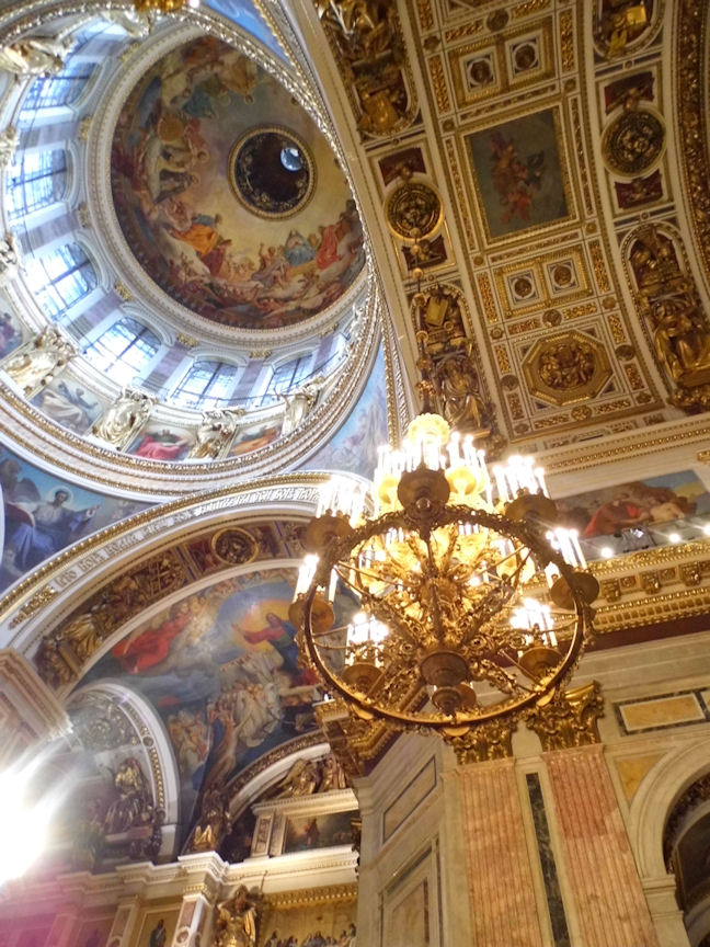 Interior of St. Isaac's Cathedral, St. Petersburg, Russia
