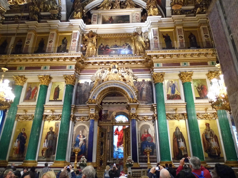 Iconostasis of St. Isaac's Cathedral, St. Petersburg, Russia