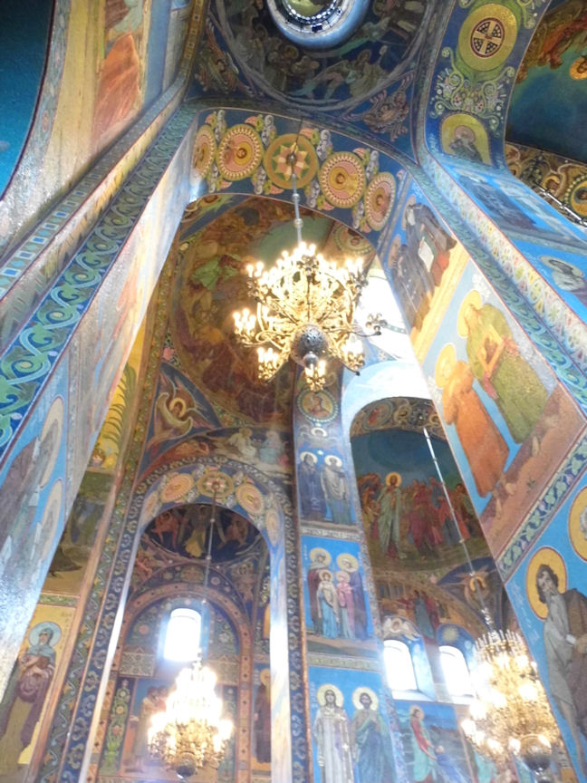 A final view inside the Cathedral on the Spilled Blood, St. Petersburg, Russia