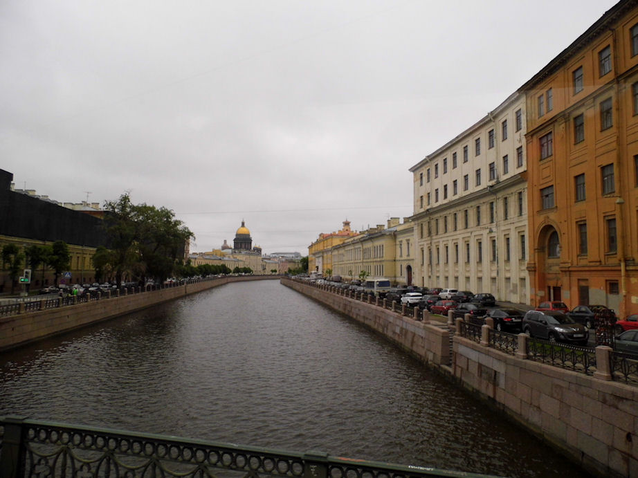 Crossing the Green Bridge, St. Petersburg, Russia