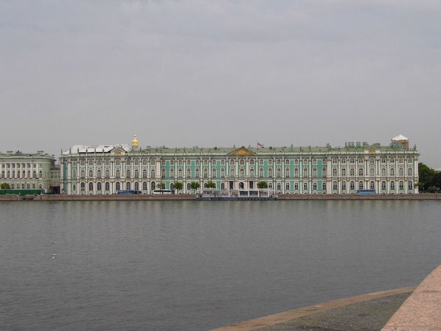 The Winter Palace/Hermitage from across the Neva, St. Petersburg, Russia