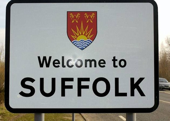 Suffolk Road Sign