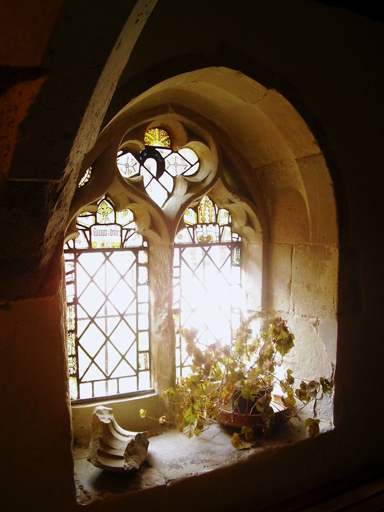 Picturesque window, Clare Priory, Suffolk