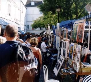 The Place de Tertre, Montmartre, Paris, France