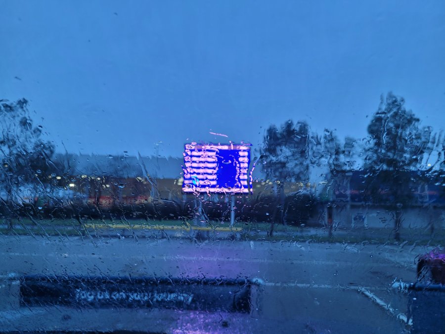 Wet Day in Folkestone Waiting for our Channel Tunnel Crossing