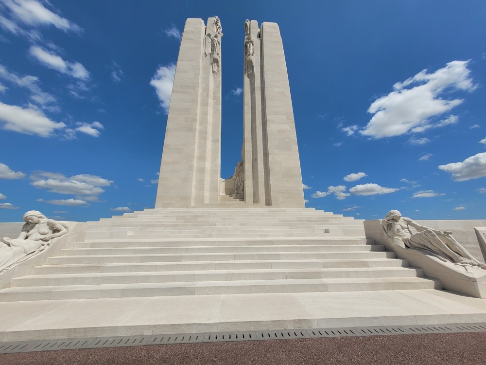 View of the "Rear" of the Vimy Ridge Memorial, France