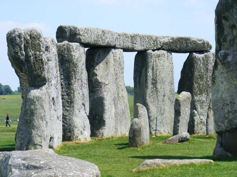 Detail of the inner circle, Stonehenge, Wiltshire