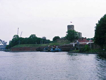 Approaching the Wisloujscie Fortress in Gdańsk, Poland