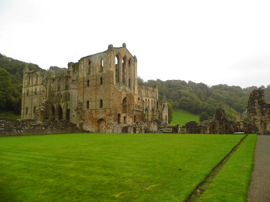 Rievaulx Abbey in the North Riding of Yorkshire