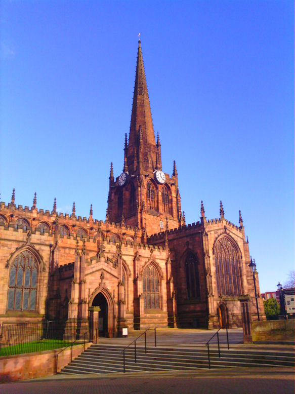 Another view of Rotherham Minster, West Riding of Yorkshire