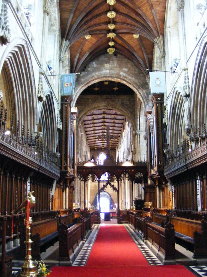 Inside Selby Abbey, West Riding of Yorkshire