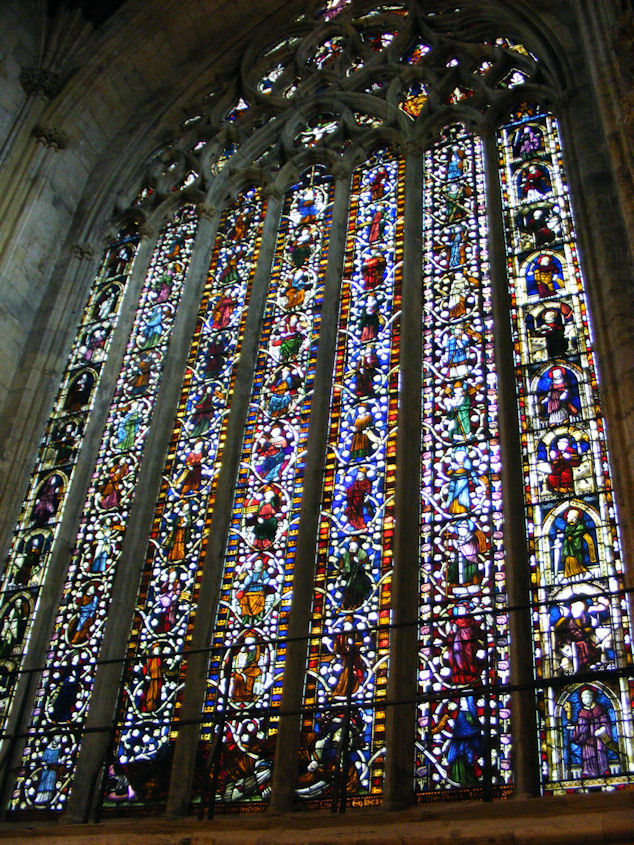 Stained Glass in Selby Abbey, West Riding of Yorkshire