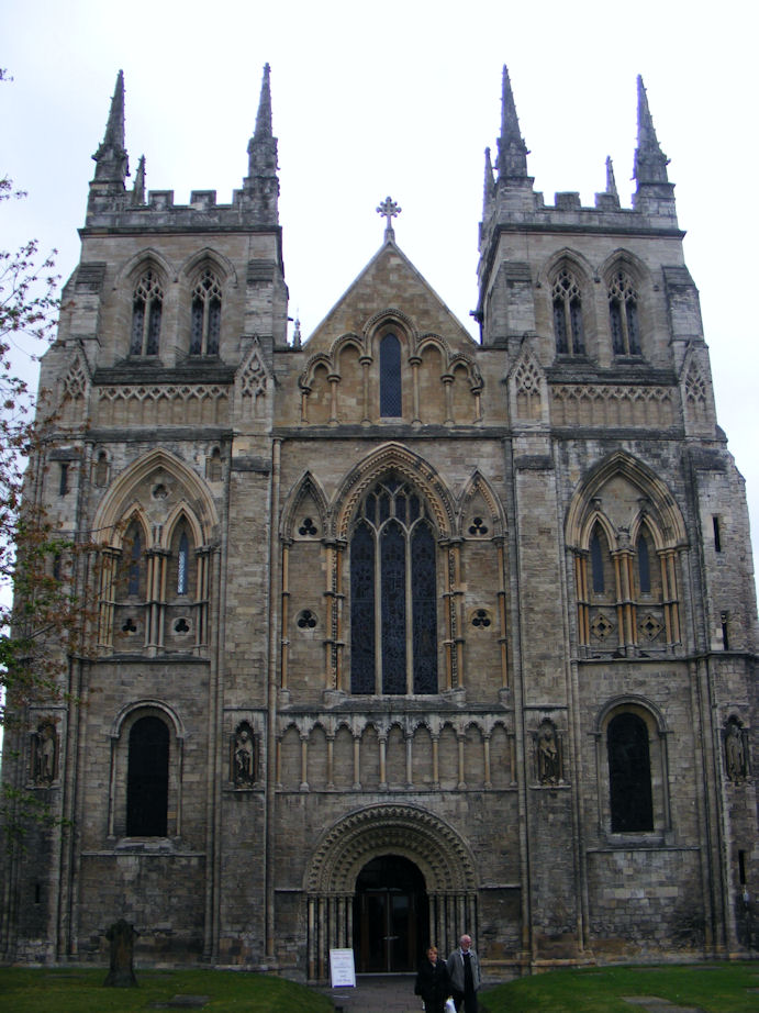 West Front of Selby Abbey, West Riding of Yorkshire