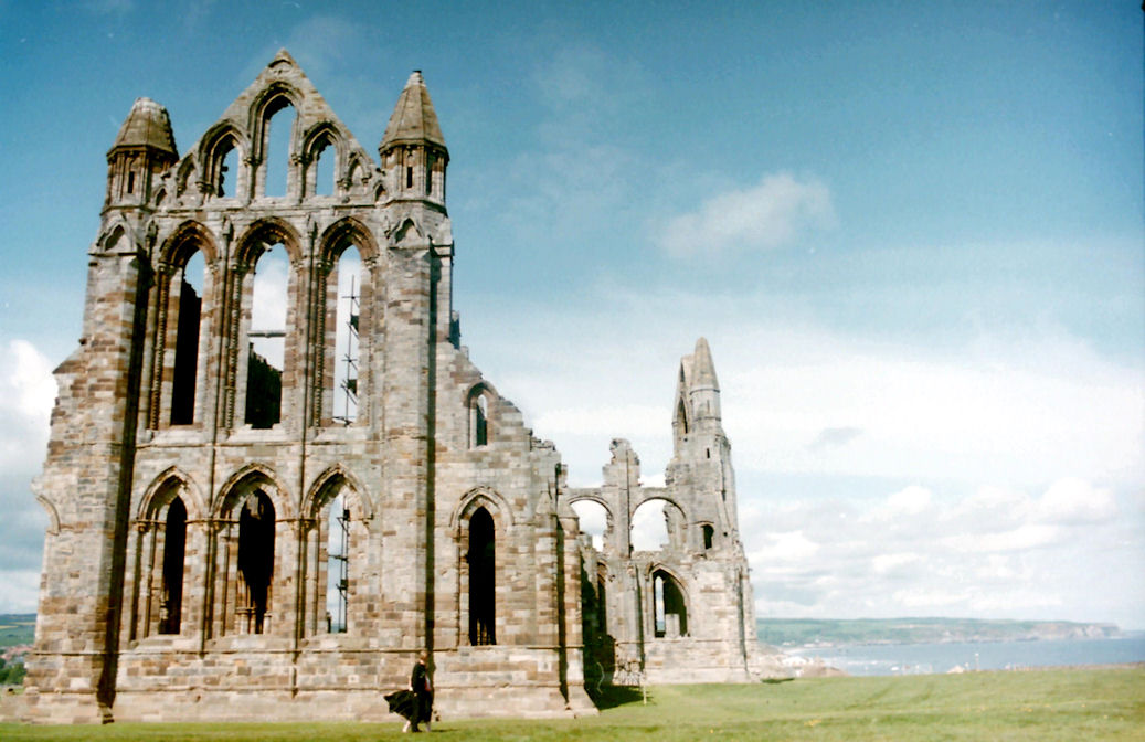 Whitby Abbey in the North Riding of Yorkshire