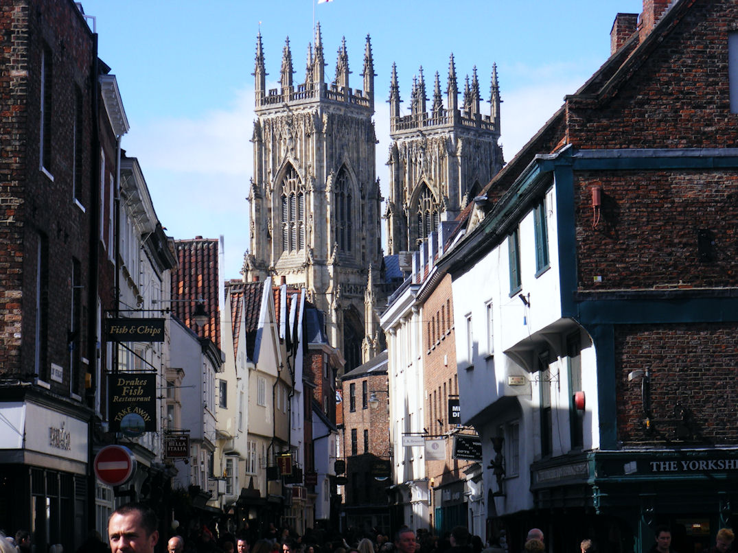 Looking towards York Minster, Yorkshire