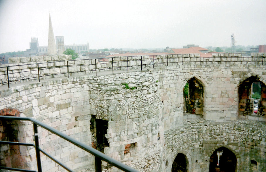 Interior of Clifford's Tower, York, Yorkshire