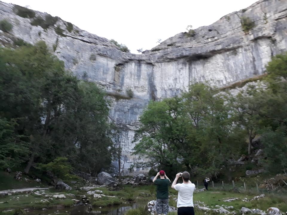 Dramatic Malham Cove, West Riding of Yorkshire