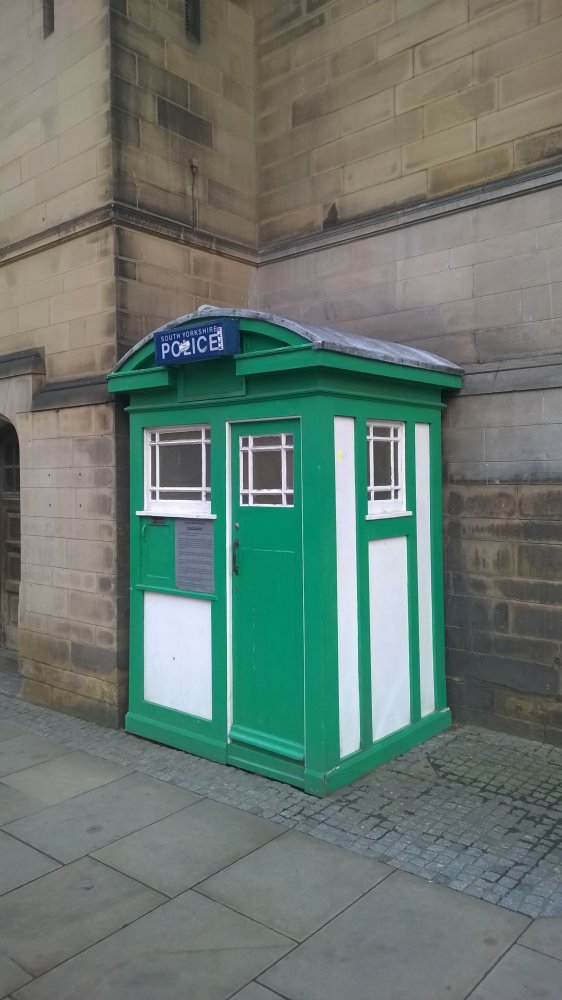 Sheffield's Green Police Box, Sheffield, West Riding of Yorkshire