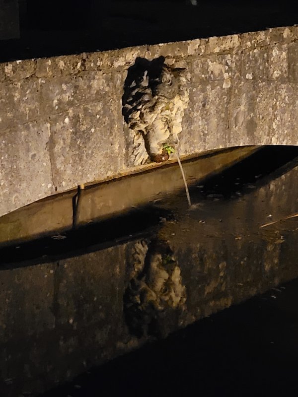 Night Time Fountain, Hazlewood Castle, West Riding of Yorkshire