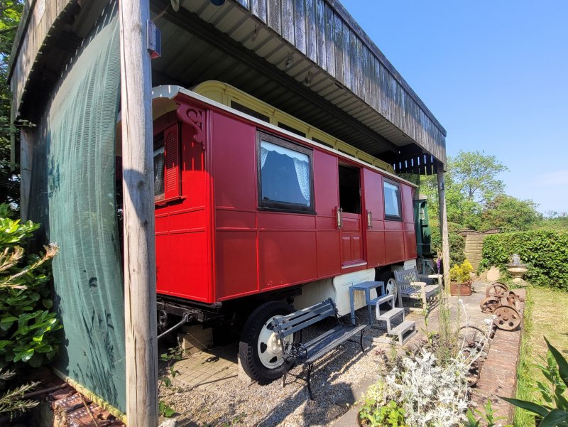 The Large Caravan, Stillington Vintage Emporium, North Riding of Yorkshire