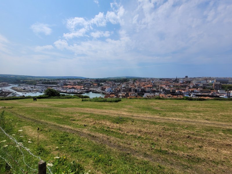 Looking Down over Whitby, North Riding of Yorkshire