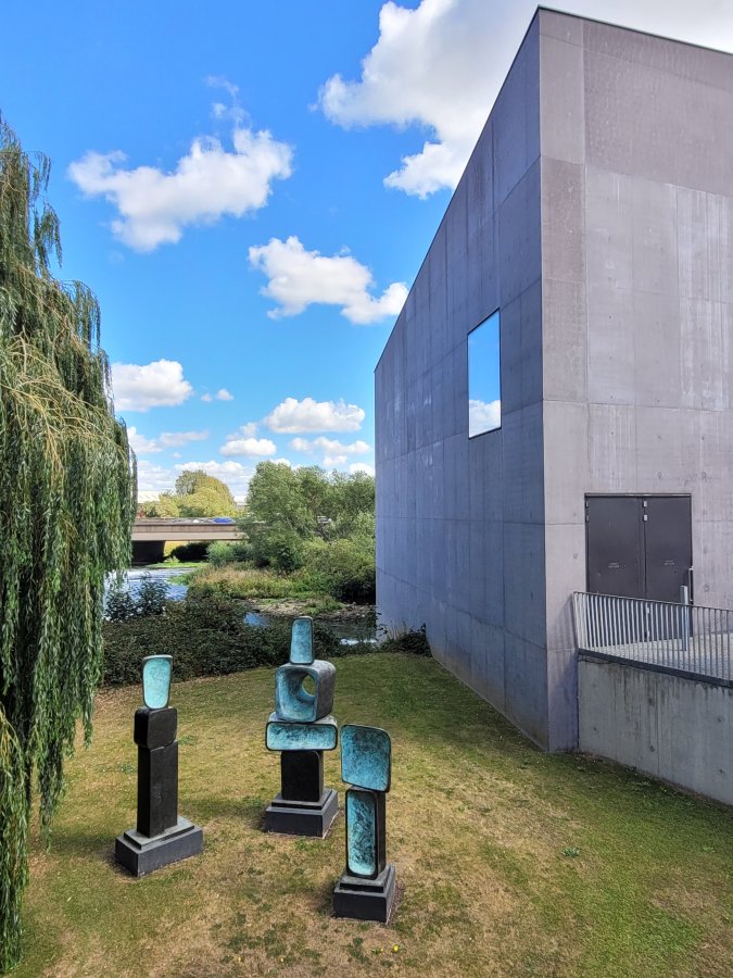 Parent I, Parent II and Young Girl by Barbara Hepworth at The Hepworth Wakefield, West Riding of Yorkshire