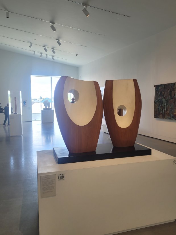 Two Forms (White) by Barbara Hepworth at The Hepworth Wakefield, West Riding of Yorkshire