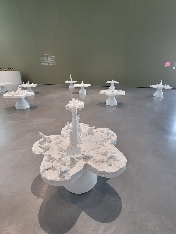 Detail of "Piss Flowers" by Helen Chadwick at The Hepworth, Wakefield, West Riding of Yorkshire